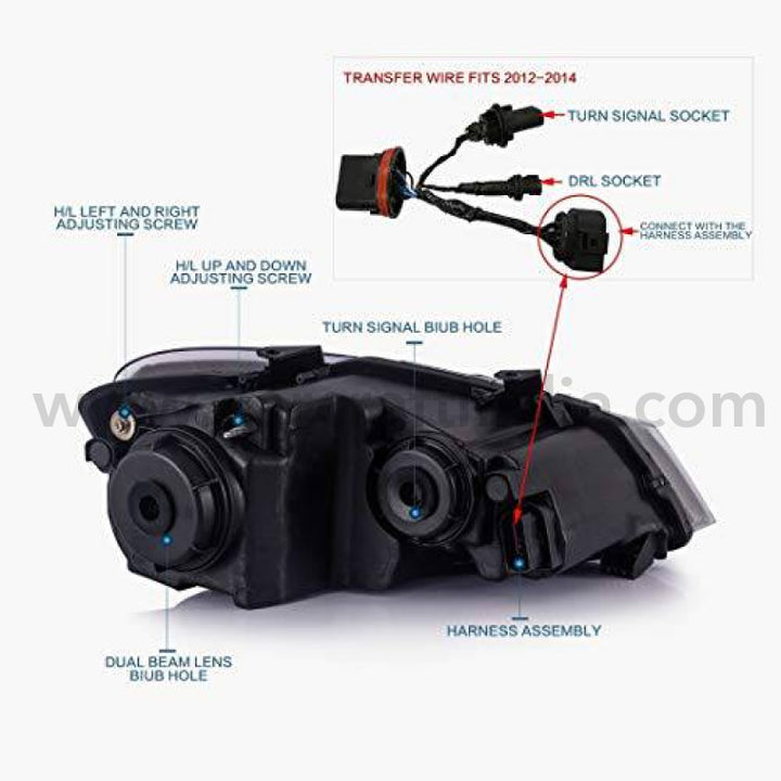 Car Craft Polo Headlight Compatible With Volkswagen Polo
