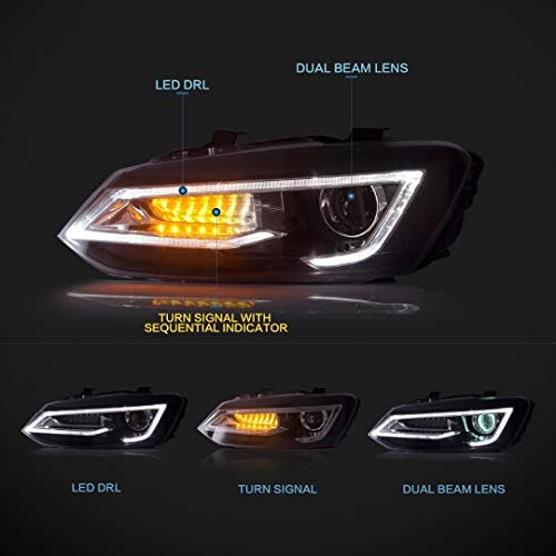 Car Craft Polo Headlight Compatible With Volkswagen Polo