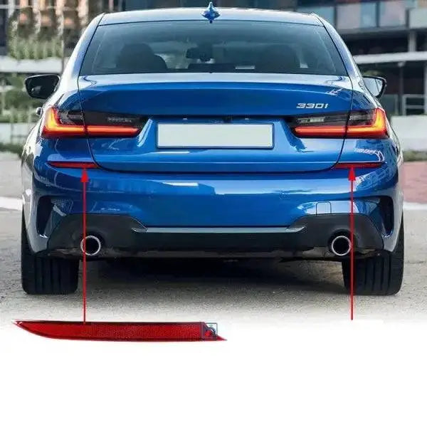 Car Craft Rear Bumper Reflector Compatible With Bmw 3