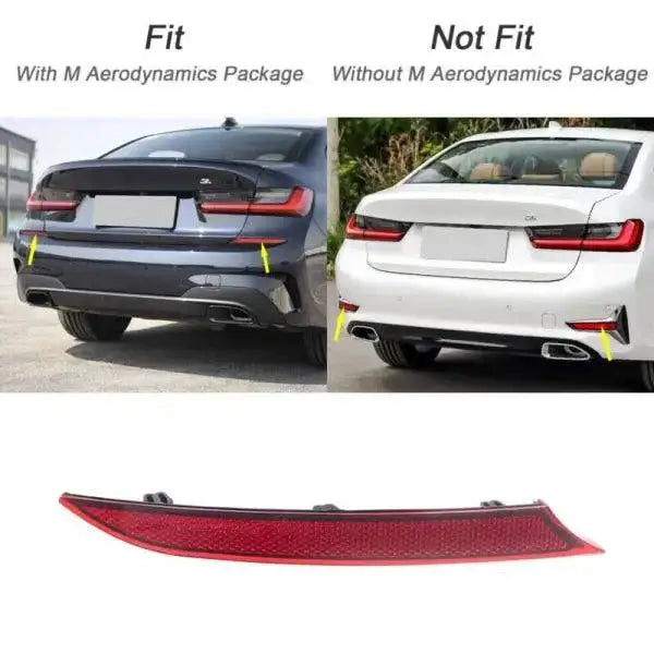 Car Craft Rear Bumper Reflector Compatible With Bmw 3