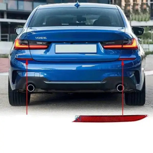 Car Craft Rear Bumper Reflector Compatible With Bmw 3