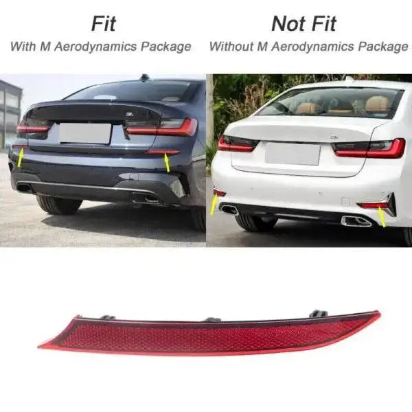 Car Craft Rear Bumper Reflector Compatible With Bmw 3