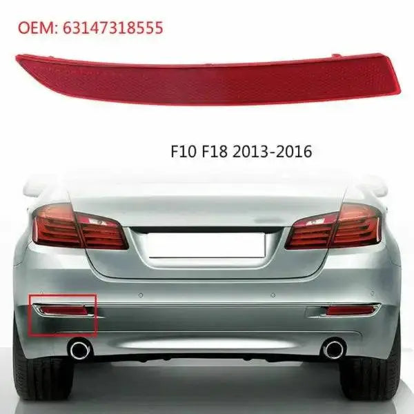 Car Craft Rear Bumper Reflector Compatible With Bmw 5