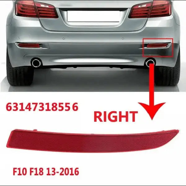 Car Craft Rear Bumper Reflector Compatible With Bmw 5