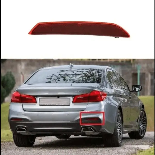 Car Craft Rear Bumper Reflector Compatible With Bmw 5