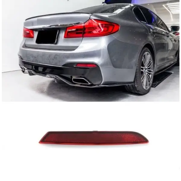 Car Craft Rear Bumper Reflector Compatible With Bmw 5 Series