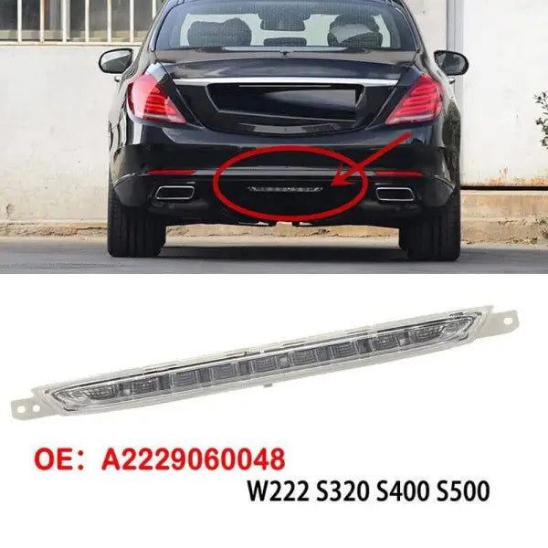 Car Craft Rear Bumper Reflector Compatible With Mercedes S