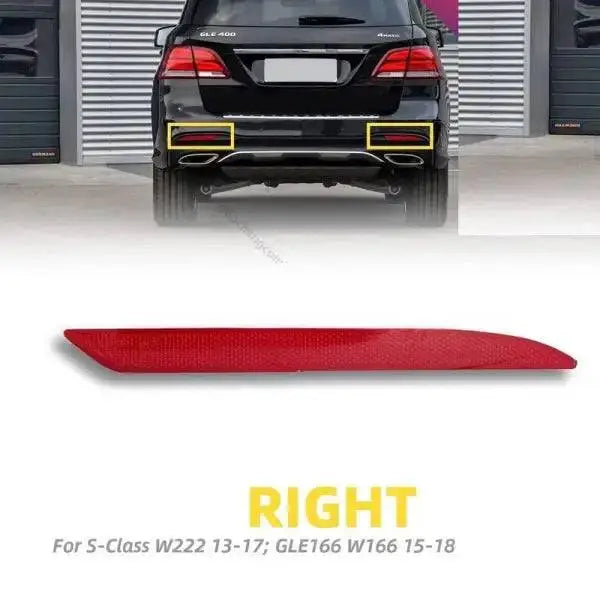 Car Craft Rear Bumper Reflector Compatible With Mercedes S