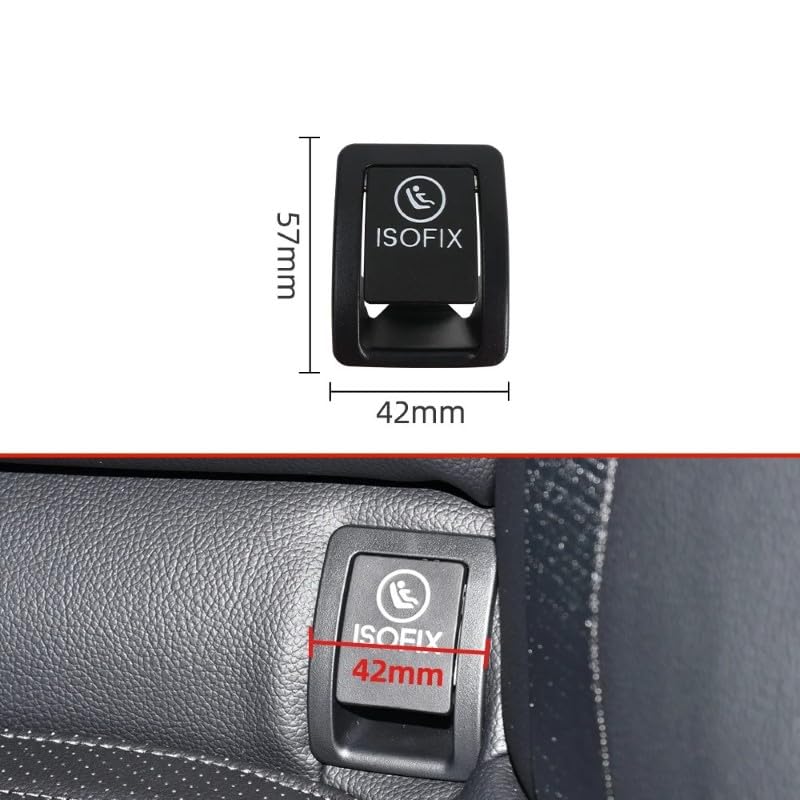 Car Craft Rear Seat Child Isofix Switch Seat Safety Cover