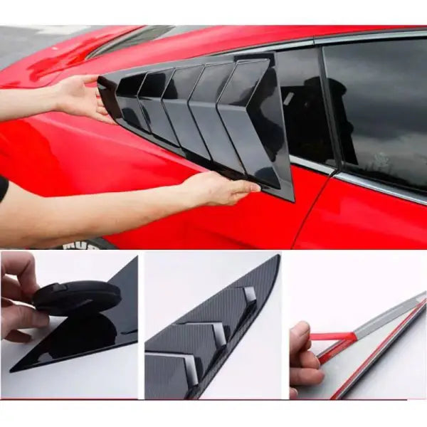 Car Craft Rear Window Vent Outlet Louver Fender Trim