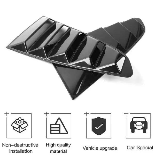 Car Craft Rear Window Vent Outlet Louver Fender Trim