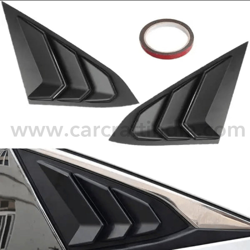 Car Craft Rear Window Vent Outlet Louver Fender Trim