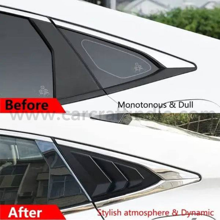 Car Craft Rear Window Vent Outlet Louver Fender Trim