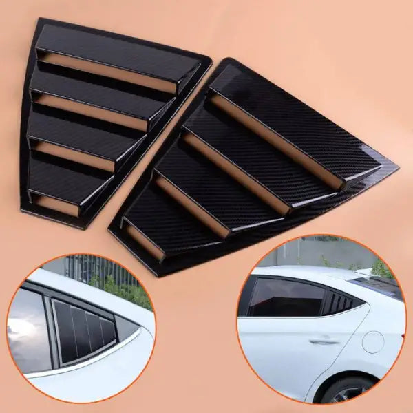 Car Craft Rear Window Vent Outlet Louver Fender Trim