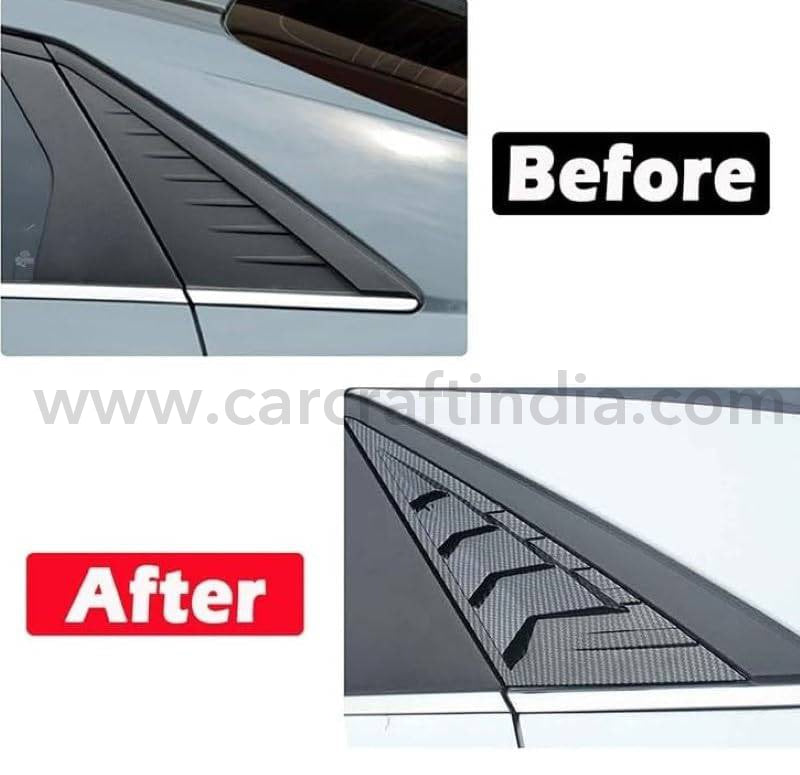 Car Craft Rear Window Vent Outlet Louver Fender Trim