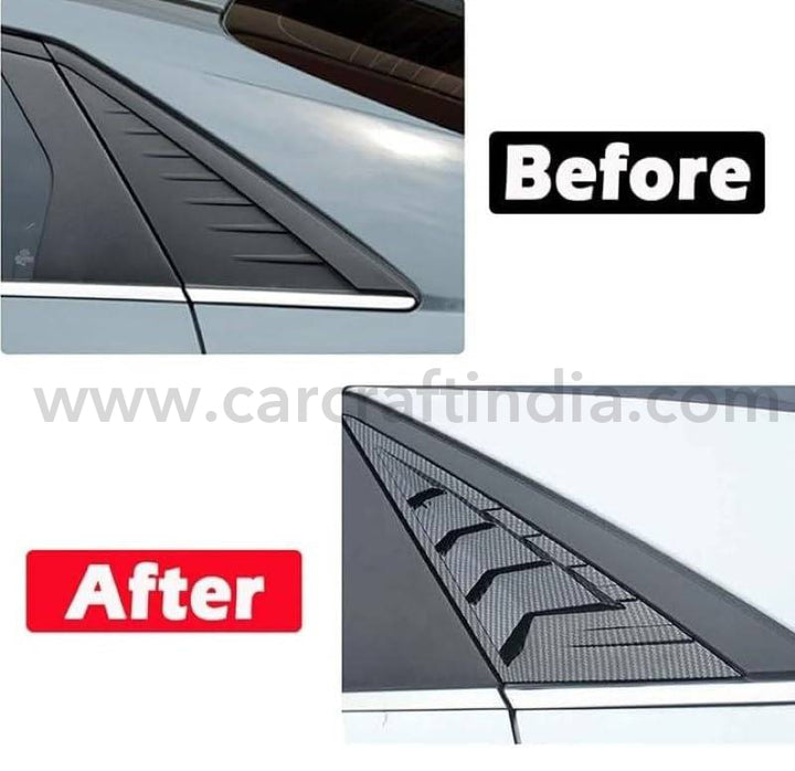 Car Craft Rear Window Vent Outlet Louver Fender Trim