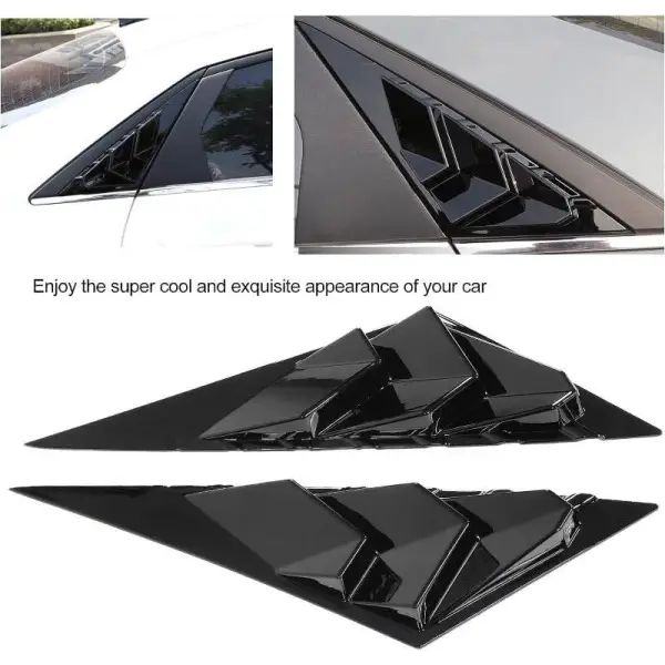 Car Craft Rear Window Vent Outlet Louver Fender Trim