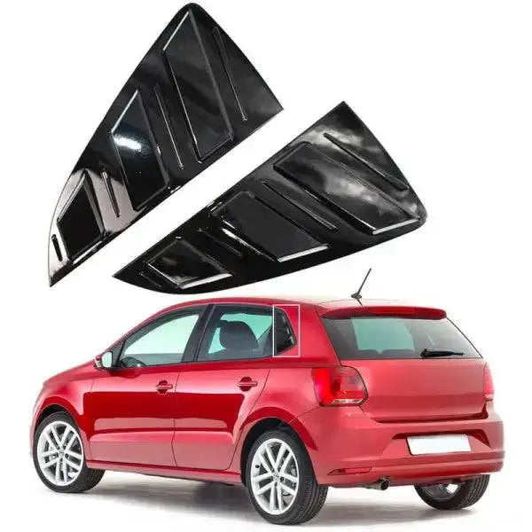 Polo Rear Window Vent Outlet Louver Fender Trim Glossy Black Polo ...