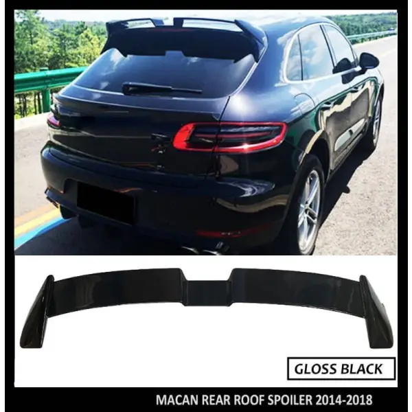 Car Craft Roof Rear Spoiler Compatible with Porsche Macan