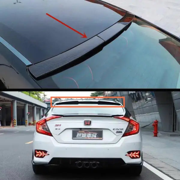 Car Craft Roof Wing Rear Spoiler Compatible with Honda