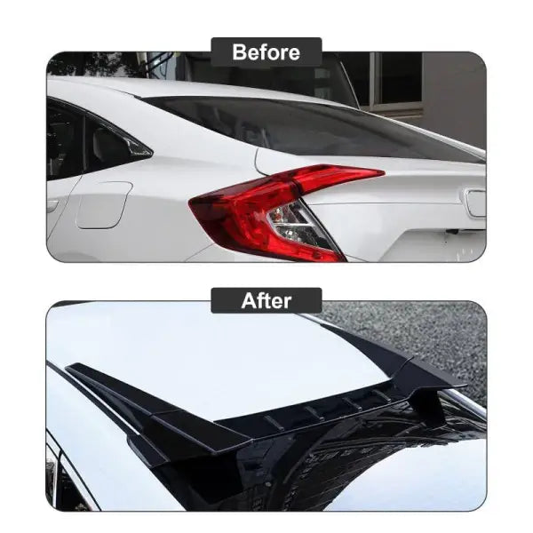 Car Craft Roof Wing Rear Spoiler Compatible with Honda