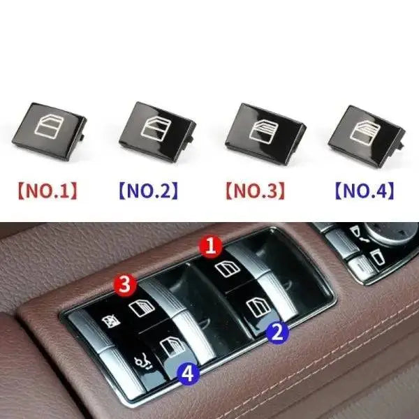 Car Craft S Class W221 Window Switch Button Cover Curtain