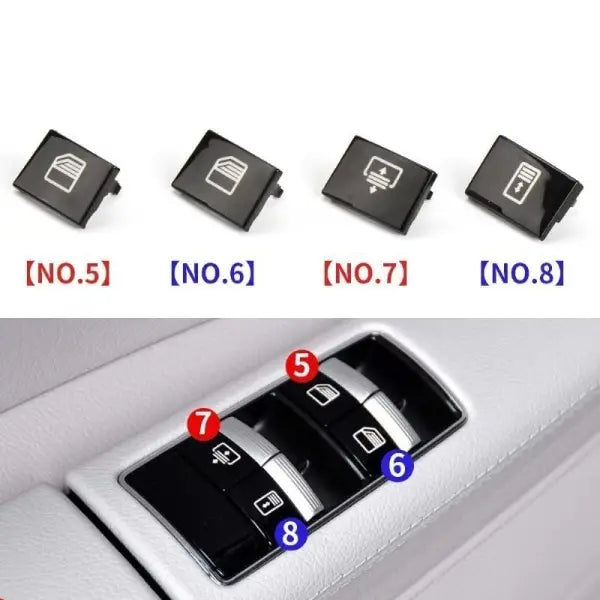 Car Craft S Class W221 Window Switch Button Cover Curtain