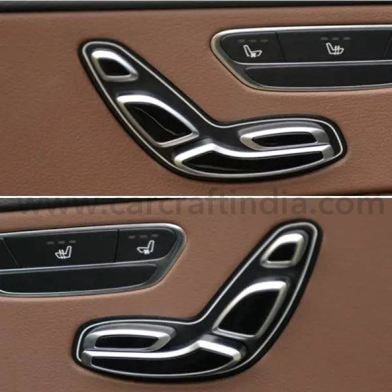 Car Craft Seat Adjusment Button Cover Headrest Button Cover