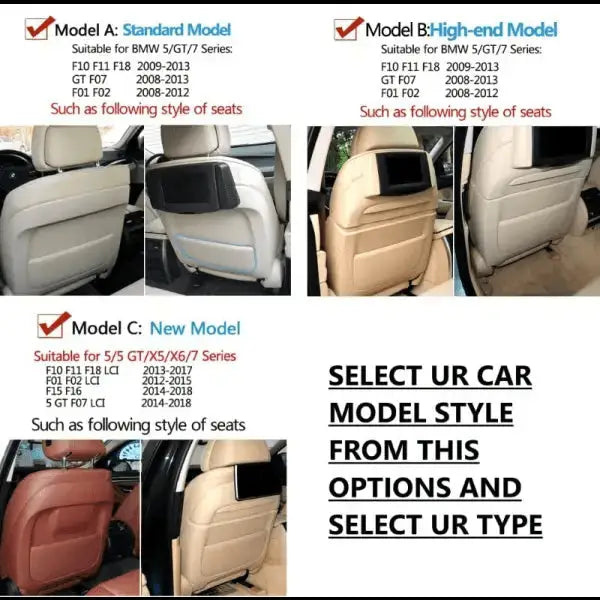 Car Craft Seat Storage Pocket Compatible with BMW 5 Series