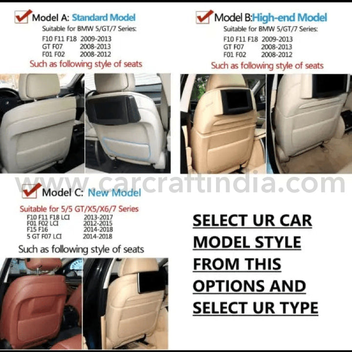 Car Craft Seat Storage Pocket Compatible With Bmw 5 Series