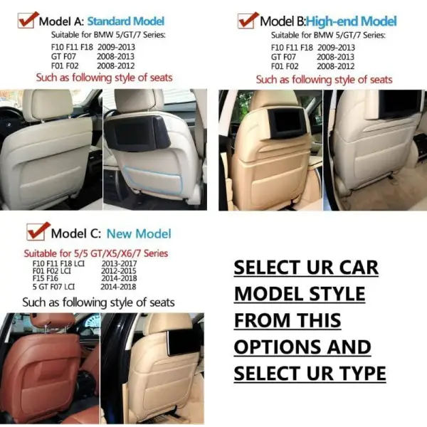 Car Craft Seat Storage Pocket Compatible with BMW 5 Series