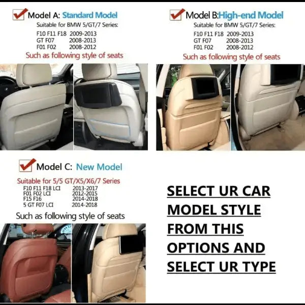 Car Craft Seat Storage Pocket Cover Compatible with BMW 5