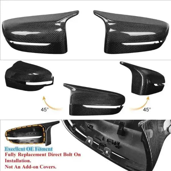 Car Craft Side Mirror Cover Compatible With Bmw 3 Series