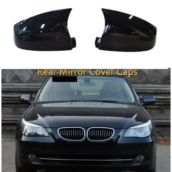 Car Craft Side Mirror Cover Compatible With Bmw 5 Series