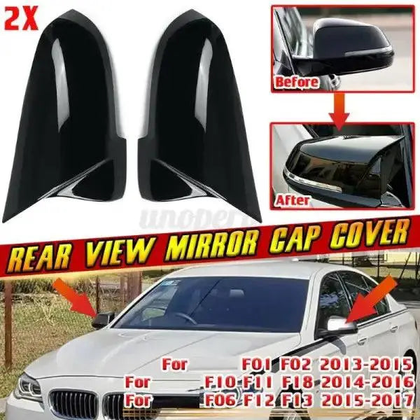 Car Craft Side Mirror Cover Compatible With Bmw 5 Series