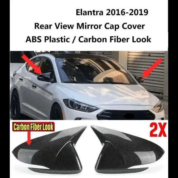 Car Craft Side Mirror Cover Compatible With Hyundai Elantra