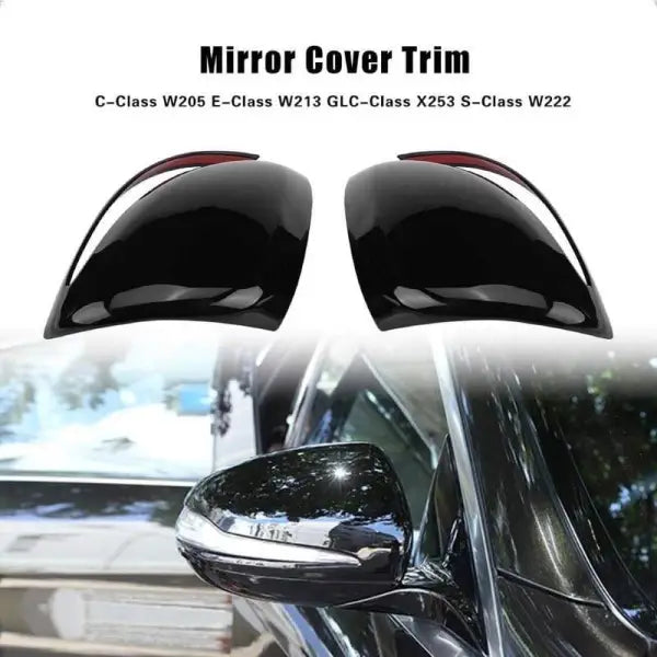 Car Craft Side Mirror Cover Compatible With Mercedes Benz C