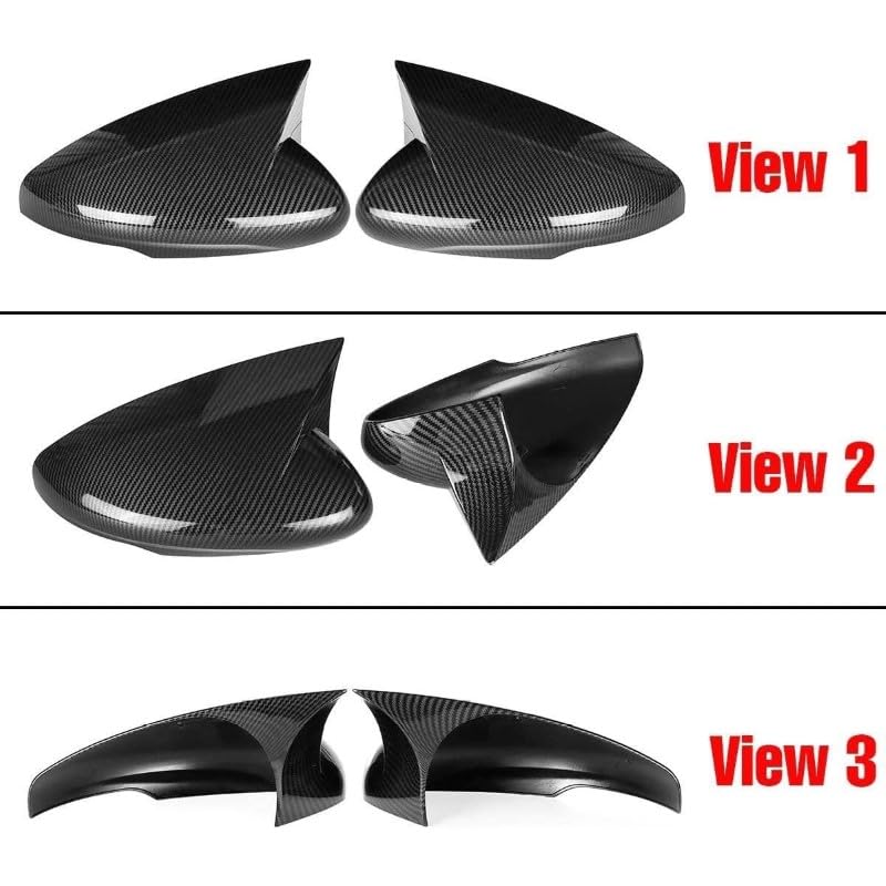Car Craft Side Mirror Cover Compatible With Ford Mustang