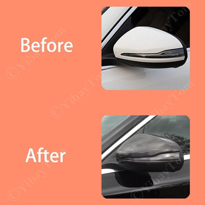 Car Craft Side Mirror Cover Compatible With Mercedes Benz C