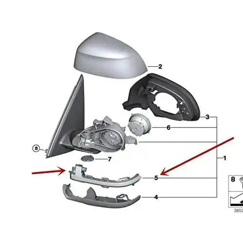 Car Craft Side Mirror Light Compatible With Bmw X3 F25