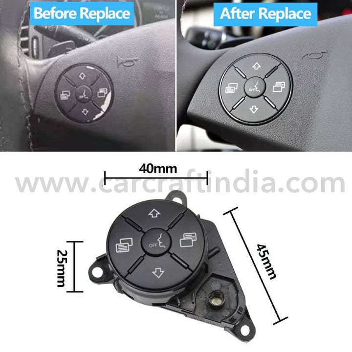 Car Craft Steering Knob Button Compatible With Mercedes Ml