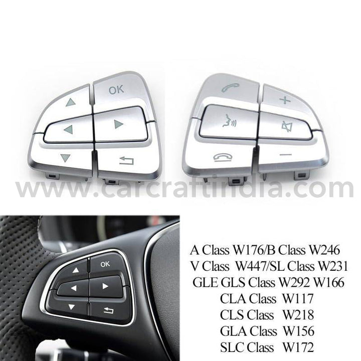 Car Craft Steering Wheel Button Compatible With Mercedes