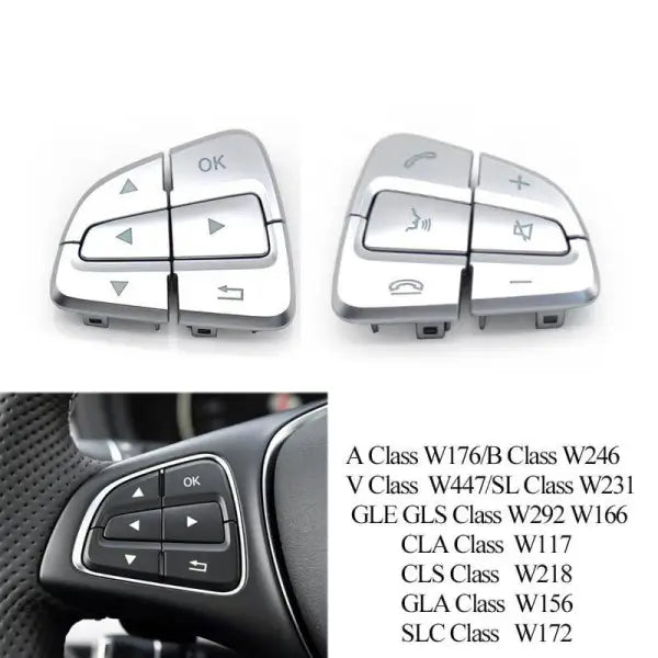 Car Craft Steering Wheel Button Compatible With Mercedes