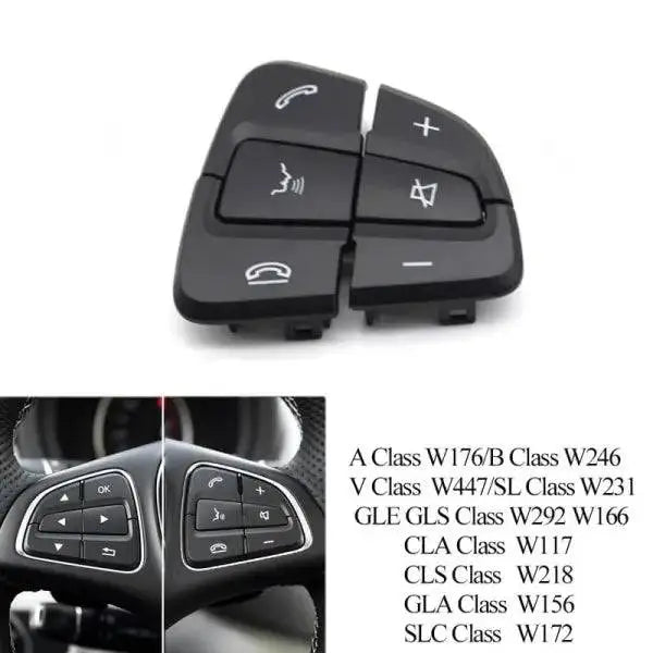 Car Craft Steering Wheel Button Compatible With Mercedes