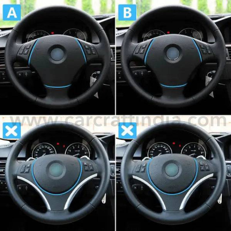 Car Craft Steering Wheel Button Knob Compatible With Bmw 3
