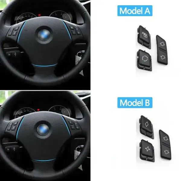 Car Craft Steering Wheel Button Knob Compatible With Bmw 3