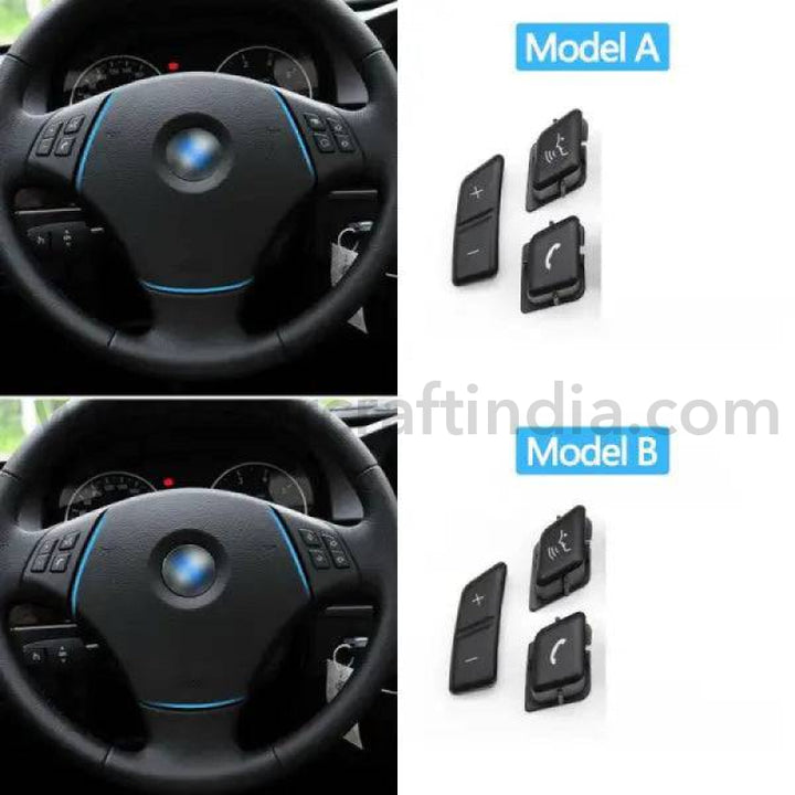 Car Craft Steering Wheel Button Knob Compatible With Bmw 3