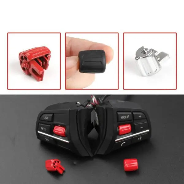 Car Craft Steering Wheel Button Knob Compatible With Bmw 5