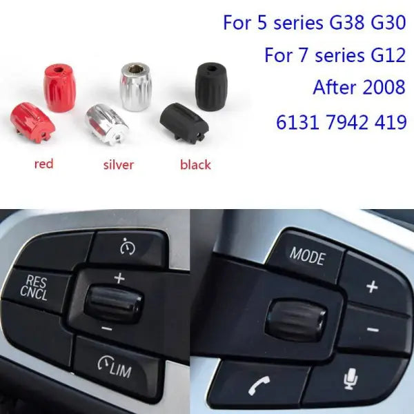 Car Craft Steering Wheel Button Knob Compatible With Bmw 5