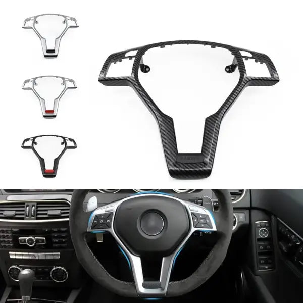 Car Craft Steering Wheel Cover Trim Compatible with Mercedes